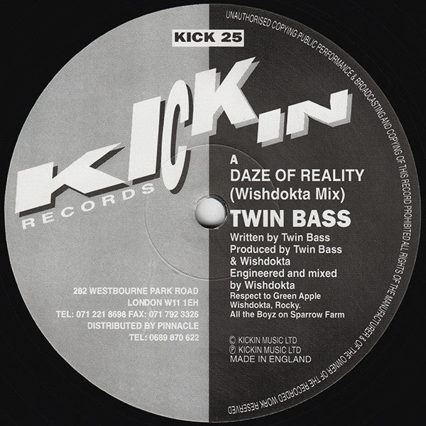 Twin Bass : Daze Of Reality (12")