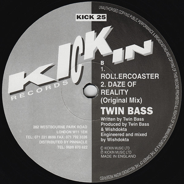 Twin Bass : Daze Of Reality (12")