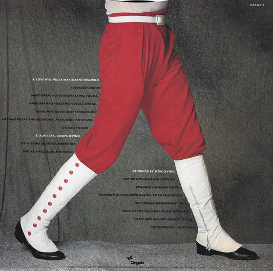 David Grant : Love Will Find A Way (12", Single)