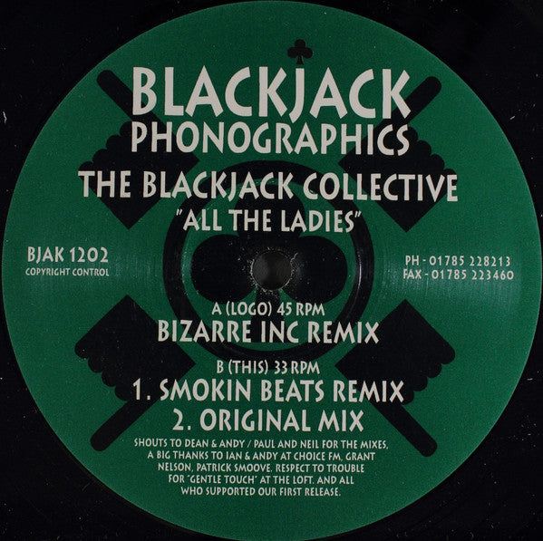 Blackjack Collective : All The Ladies (12")