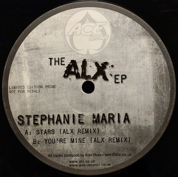 Stephanie Maria : The ALX EP (12", EP, Ltd, Promo)