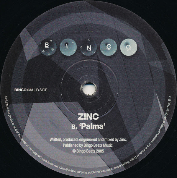 Shy FX / Zinc* : Plastic Soul / Palma (12")