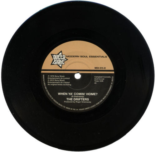 The Drifters : Pour Your Little Heart Out / When Ya Comin' Home (7", Single)
