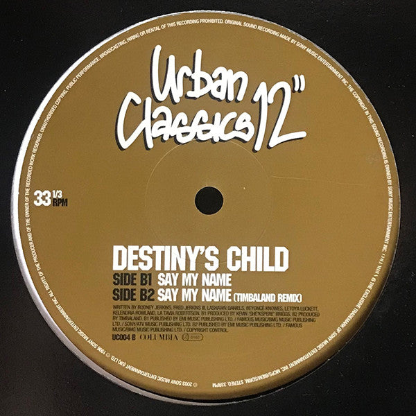 Destiny's Child : No, No, No Part 2 / Say My Name (12")