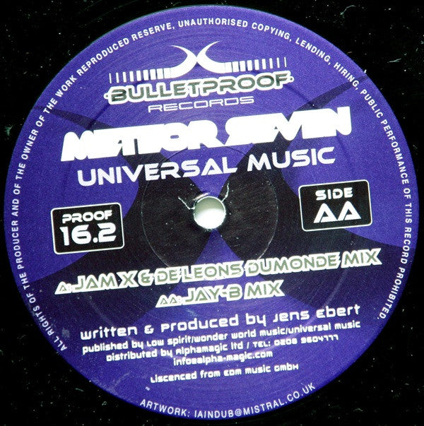 Meteor Seven : Universal Music (12", Two)