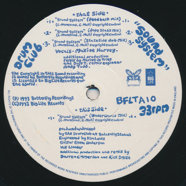 Drum Club : Sound System Part 1 (12")