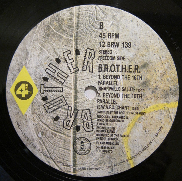 B.R.O.T.H.E.R. : Beyond The 16th Parallel (12")