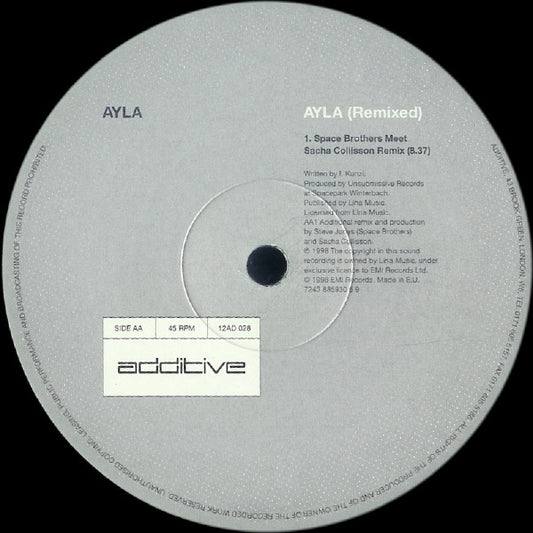 Ayla : Ayla (Remixed) (12")