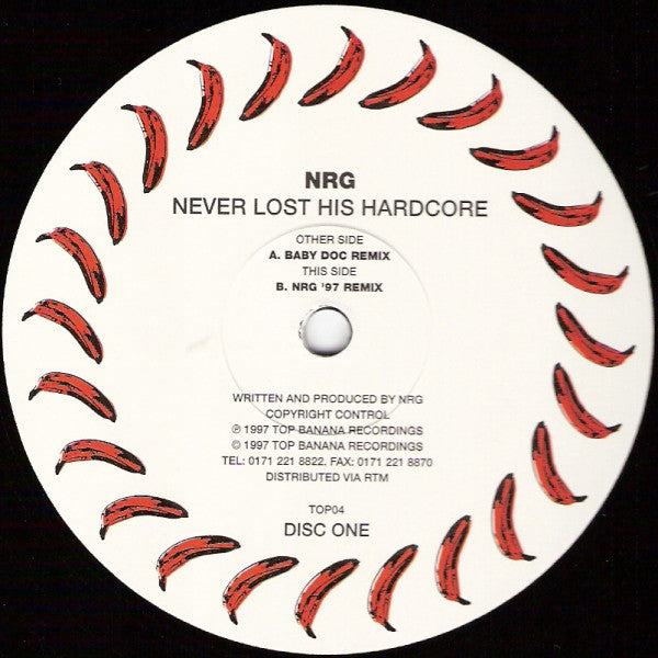 N.R.G. : Never Lost His Hardcore (12", Dis)