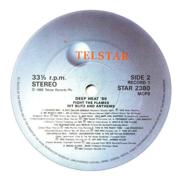 Various : Deep Heat '89 - Fight The Flame (2xLP, Comp, Dam)