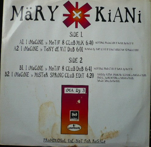 Märy Kiani* : I Imagine (12", Single, Promo)