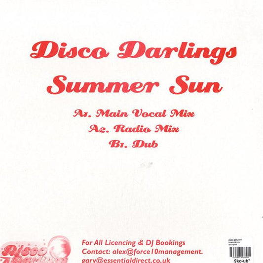 Disco Darlings : Summer Sun (12", W/Lbl)
