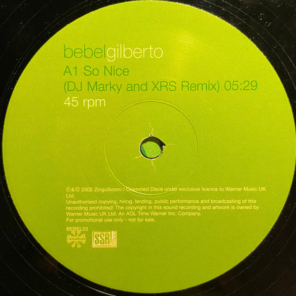 Bebel Gilberto : So Nice (12", S/Sided, Promo)