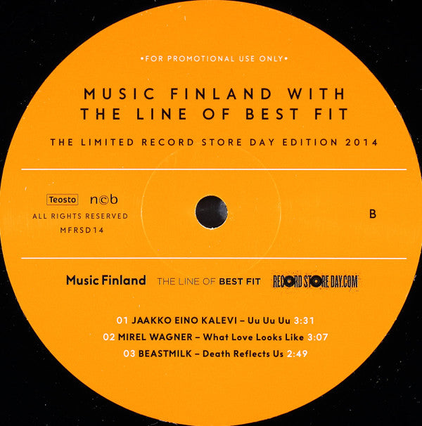 Various : Music Finland With The Line Of Best Fit - The Limited Record Store Day Edition 2014 (10", RSD, Ltd, Promo, Smplr)