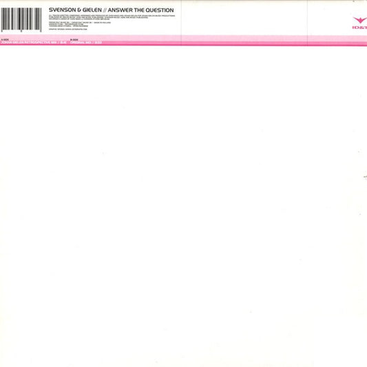 Svenson & Gielen : Answer The Question (12")