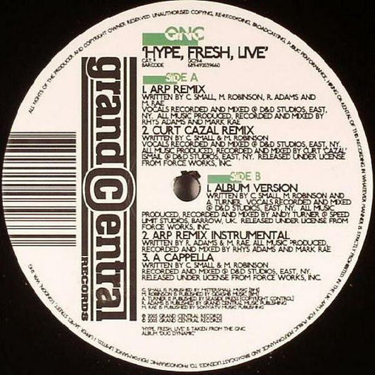 QNC* : Hype, Fresh, Live (12")
