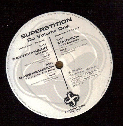 Various : Superstition DJ Volume One (2x12")