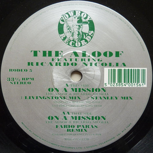 The Aloof Featuring Ricardo Nicolia : On A Mission (12")