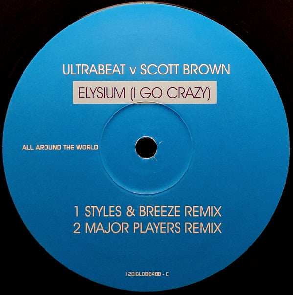 Ultrabeat V Scott Brown : Elysium (I Go Crazy) (2x12", Promo)