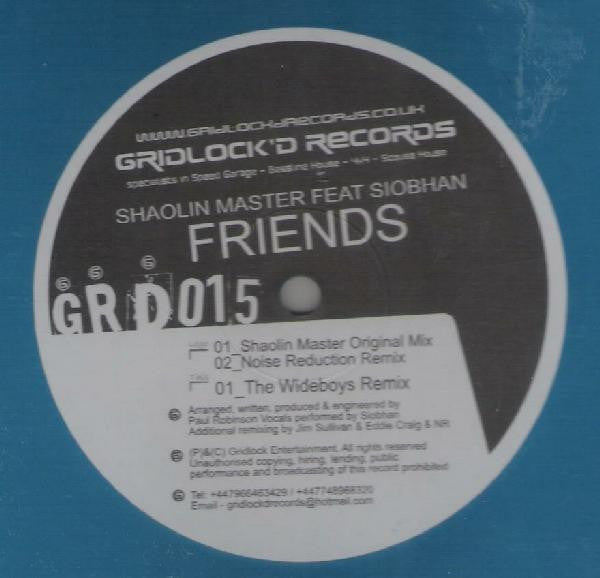 Shaolin Master : Friends (12", Blu)