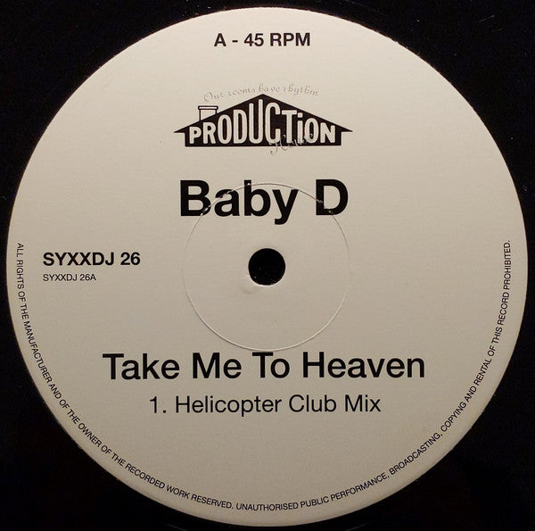 Baby D : Take Me To Heaven (2x12", Promo)