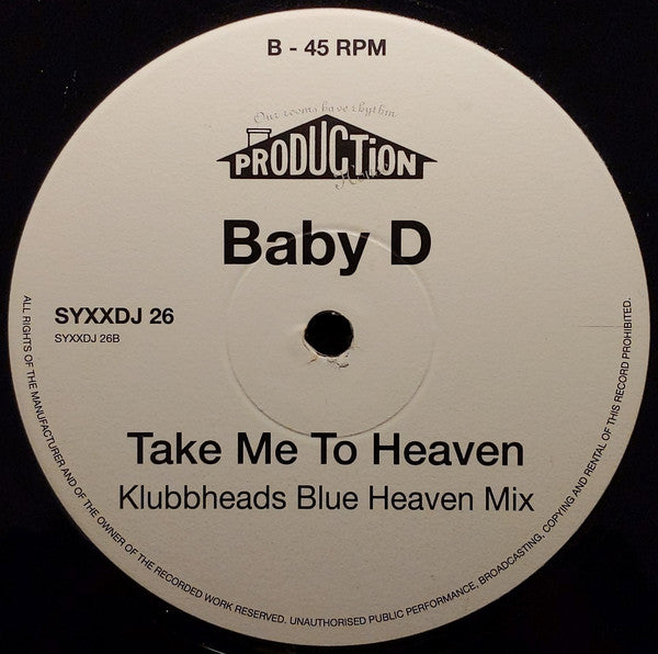 Baby D : Take Me To Heaven (2x12", Promo)