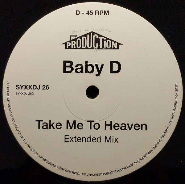 Baby D : Take Me To Heaven (2x12", Promo)