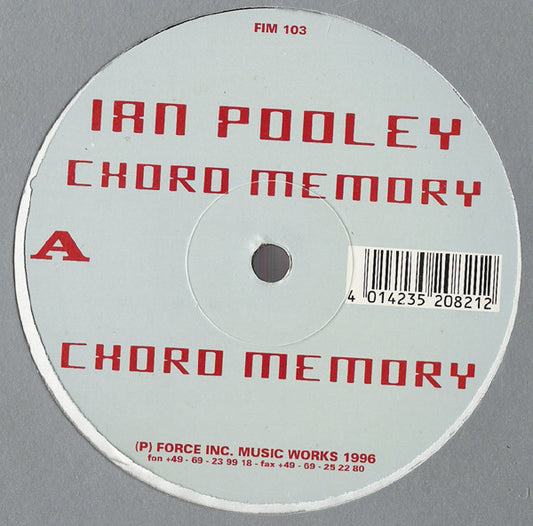 Ian Pooley : Chord Memory (12")