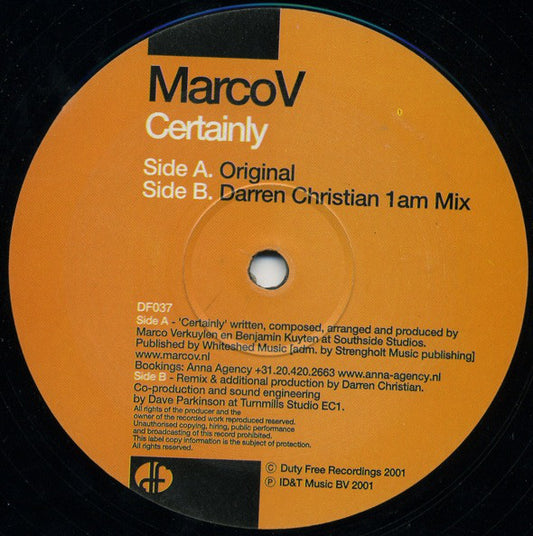 Marco V : Certainly (12")