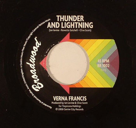 Verna Francis : Because Of You (7", Single, Ltd)