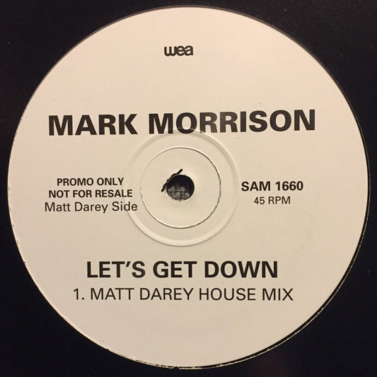 Mark Morrison : Let's Get Down (12", Promo)