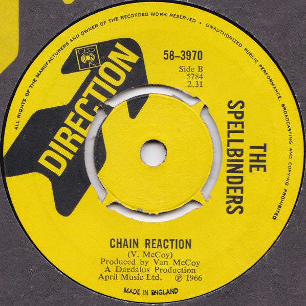 The Spellbinders : Help Me / Chain Reaction (7", Single, 4-p)