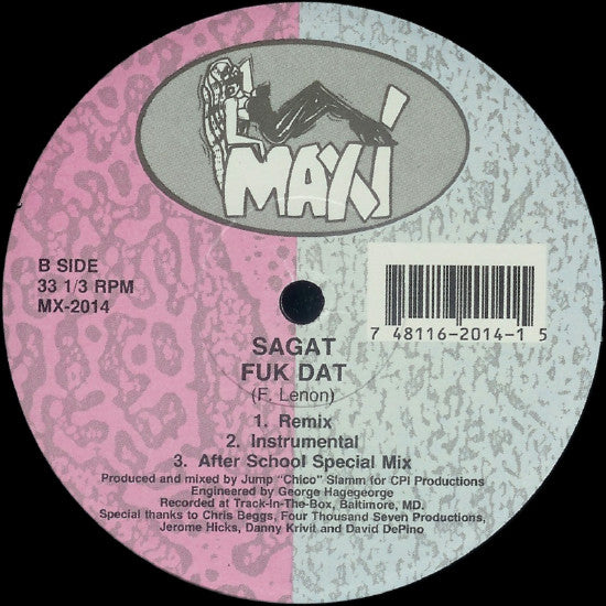 Sagat : Fuk Dat (12")