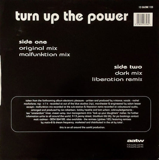N-Trance : Turn Up The Power (12")