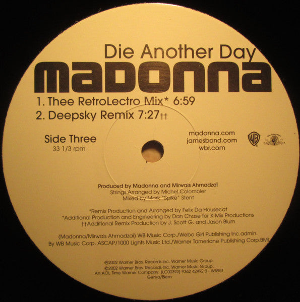Madonna : Die Another Day (2x12")