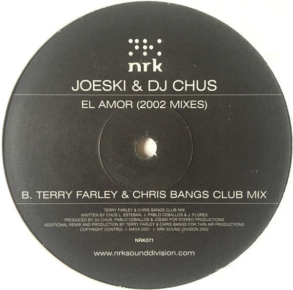 Joeski & DJ Chus* : El Amor (2002 Mixes) (12")