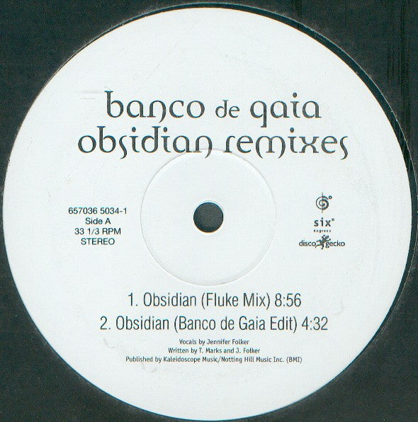 Banco De Gaia : Obsidian Remixes (12")