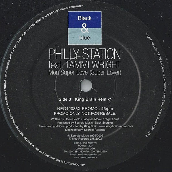 Philly Station : Mon Super Love (Super Lover) (12", Promo)
