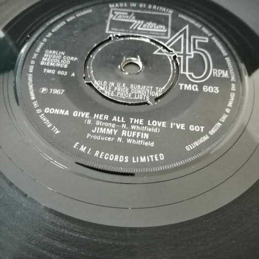Jimmy Ruffin : Gonna Give Her All The Love I've Got (7", Single, Pus)