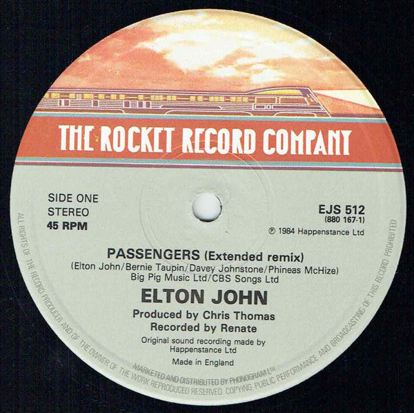 Elton John : Passengers (12")