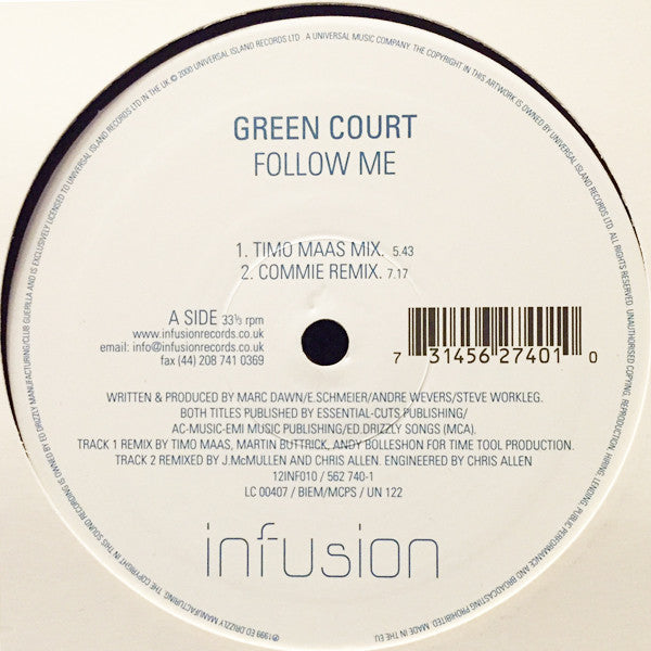 Green Court : Follow Me (12")