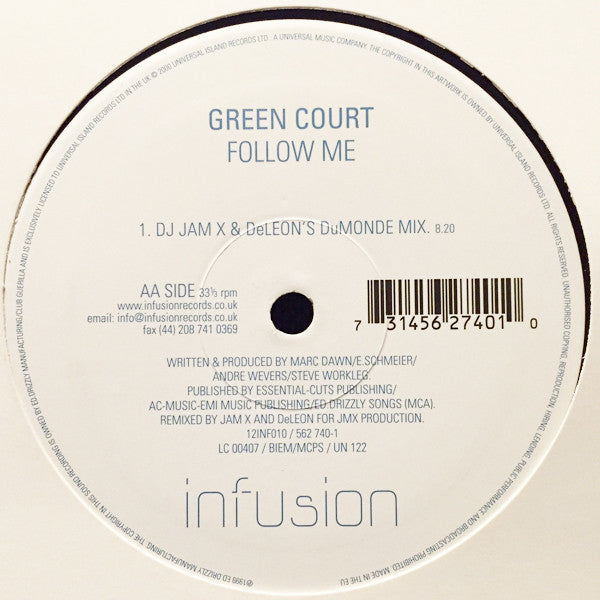 Green Court : Follow Me (12")
