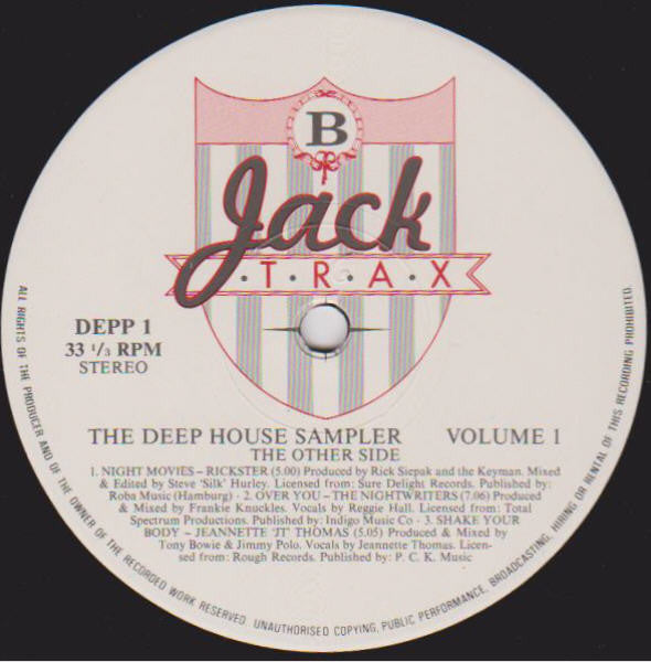 Various : The Deep House Sampler - Volume 1 (LP, Smplr)