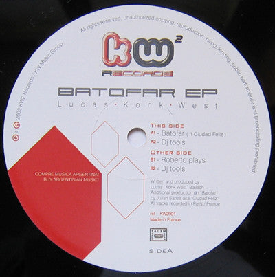 Konk West : Batofar EP (12", EP)