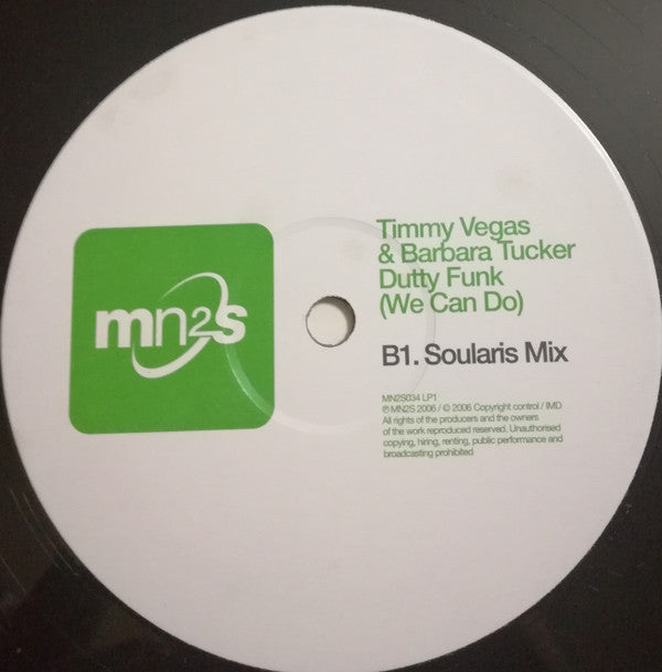 Timmy Vegas & Barbara Tucker : Dutty Funk (We Can Do) (12")