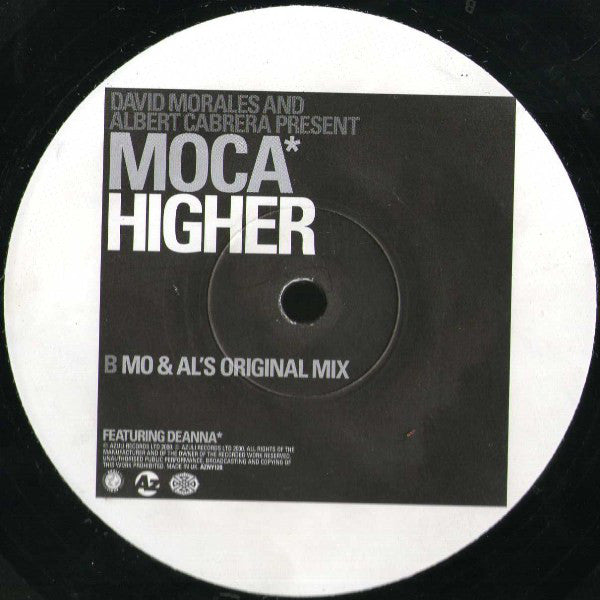 David Morales & Albert Cabrera Present Moca Featuring Deanna : Higher (12")
