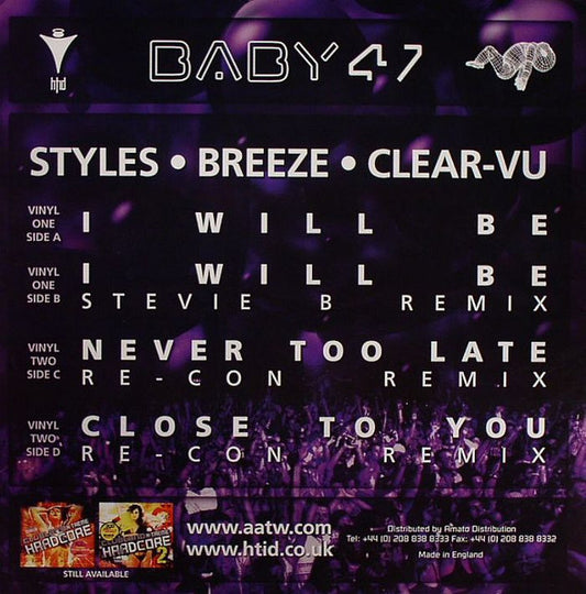 Styles* • Breeze* • Clear-Vu* : I Will Be / Never Too Late / Close To You (2x12", EP)