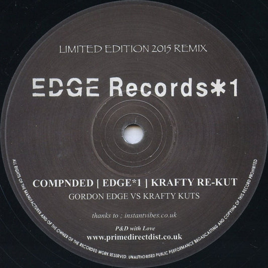DJ Edge : *1 (12", Ltd)