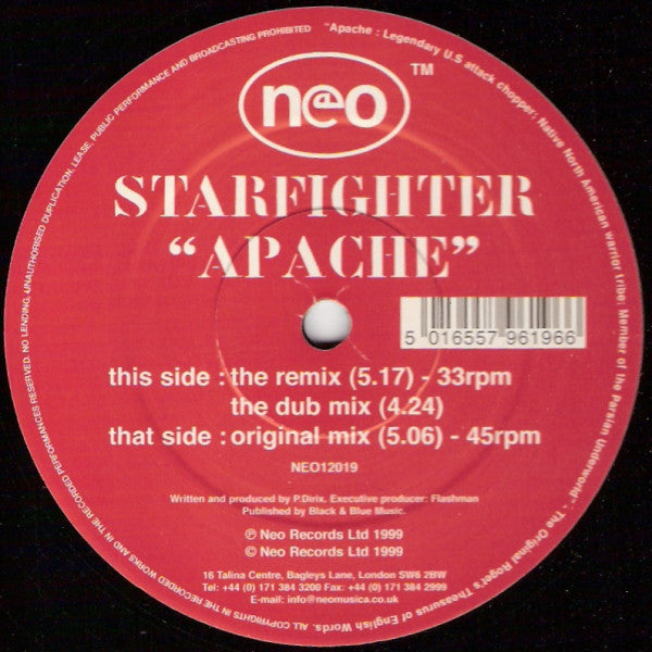 Starfighter : Apache (12")