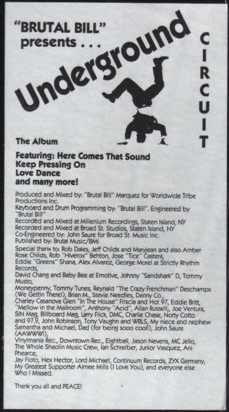 Brutal Bill Presents: Underground Circuit : The Album (LP, Album)